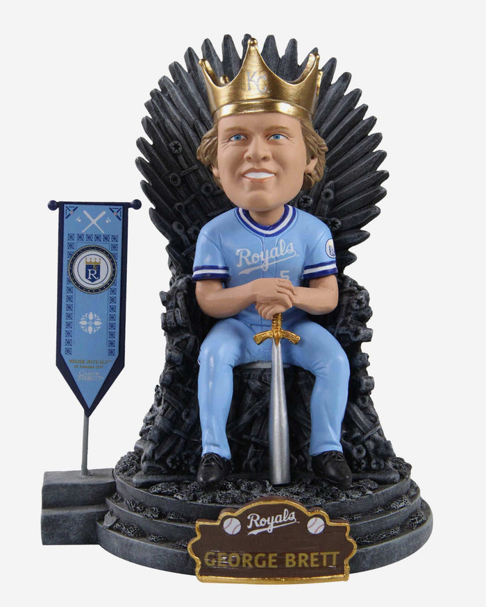 Game of Thrones™ George Brett Kansas City Royals Iron Throne Legends Bobblehead FOCO - FOCO.com