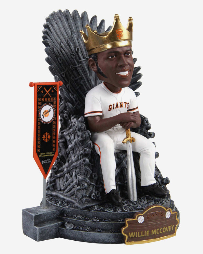 Game of Thrones™ Willie McCovey San Francisco Giants Iron Throne Legends Bobblehead FOCO - FOCO.com