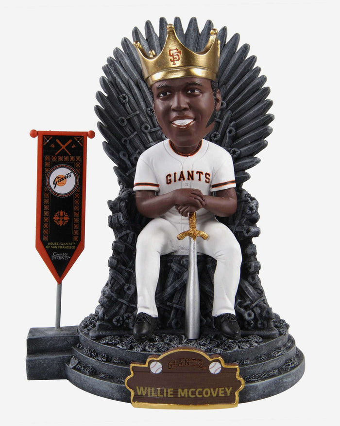 Game of Thrones™ Willie McCovey San Francisco Giants Iron Throne Legends Bobblehead FOCO - FOCO.com