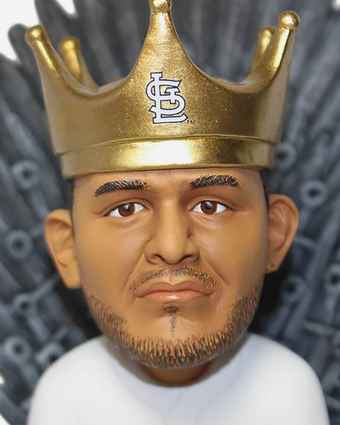 Game of Thrones™ St Louis Cardinals Yadier Molina Iron Throne Bobblehead FOCO - FOCO.com