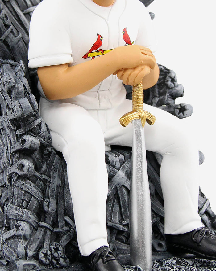 Game of Thrones™ St Louis Cardinals Yadier Molina Iron Throne Bobblehead FOCO - FOCO.com
