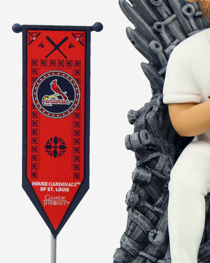 Game of Thrones™ St Louis Cardinals Yadier Molina Iron Throne Bobblehead FOCO - FOCO.com