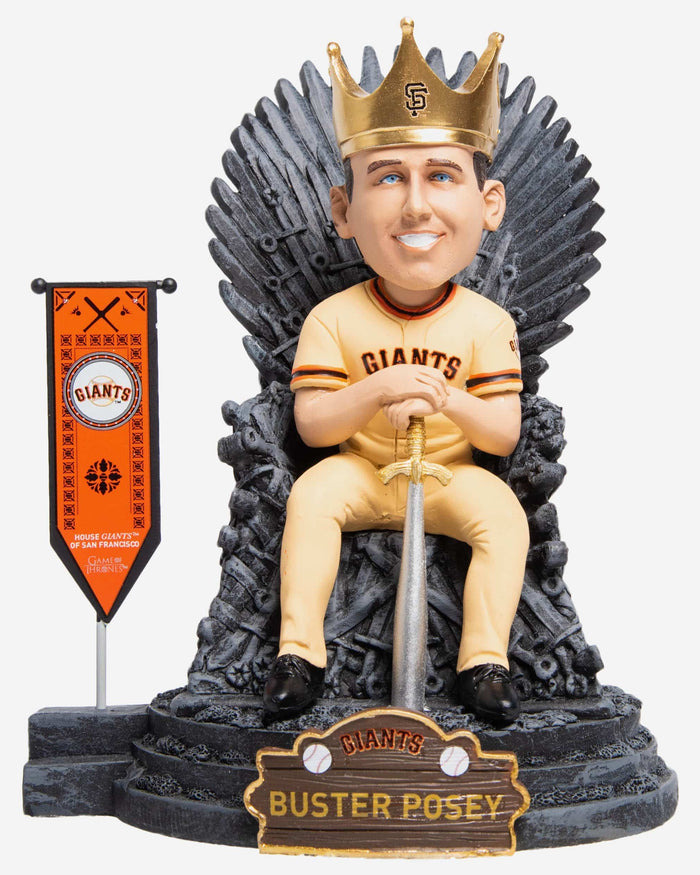 Game of Thrones™ San Francisco Giants Buster Posey Iron Throne Bobblehead FOCO - FOCO.com