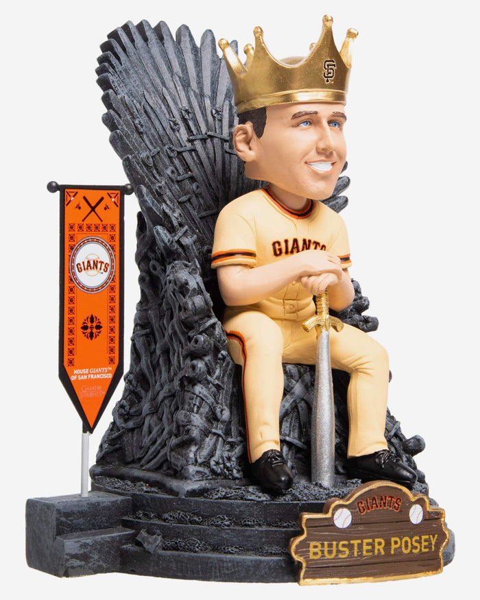 Game of Thrones™ San Francisco Giants Buster Posey Iron Throne Bobblehead FOCO - FOCO.com
