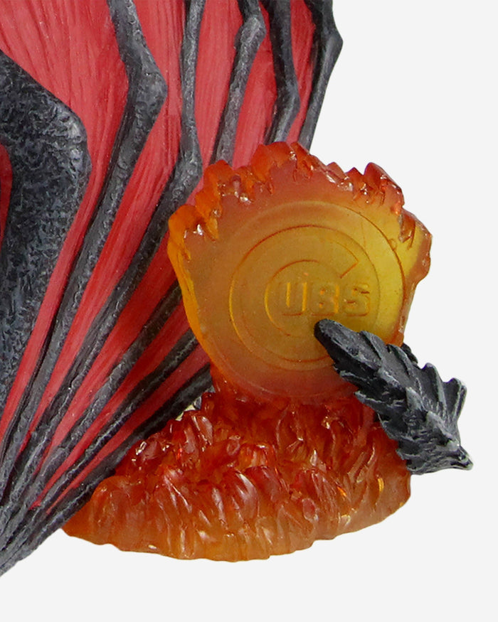 Game of Thrones™ Chicago Cubs Clark Mascot On Fire Dragon Bobblehead FOCO - FOCO.com