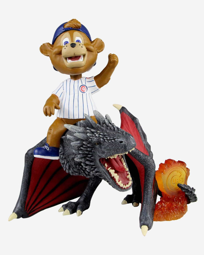 Game of Thrones™ Chicago Cubs Clark Mascot On Fire Dragon Bobblehead FOCO - FOCO.com