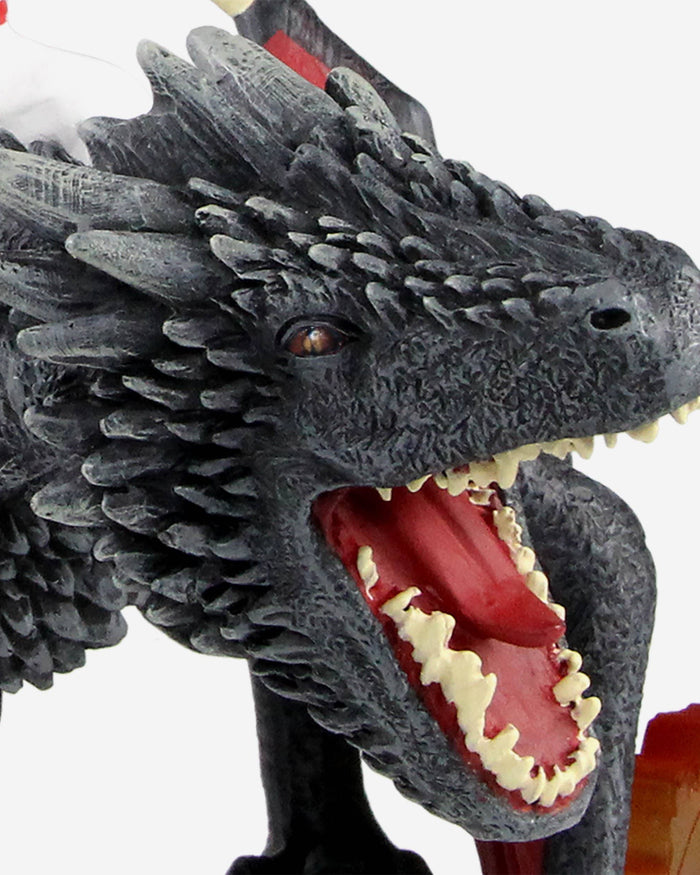 Game of Thrones™ Cincinnati Reds Mr Redlegs Mascot On Fire Dragon Bobblehead FOCO - FOCO.com