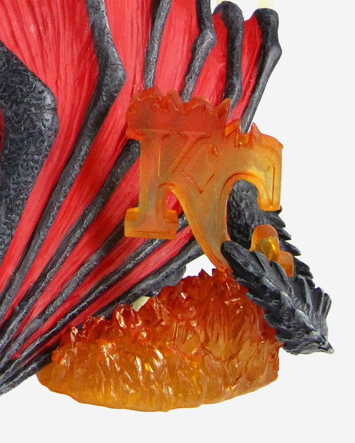 Game of Thrones™ Kansas City Royals Sluggerrr Mascot On Fire Dragon Bobblehead FOCO - FOCO.com