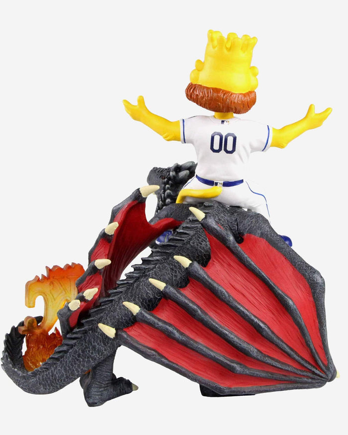 Game of Thrones™ Kansas City Royals Sluggerrr Mascot On Fire Dragon Bobblehead FOCO - FOCO.com