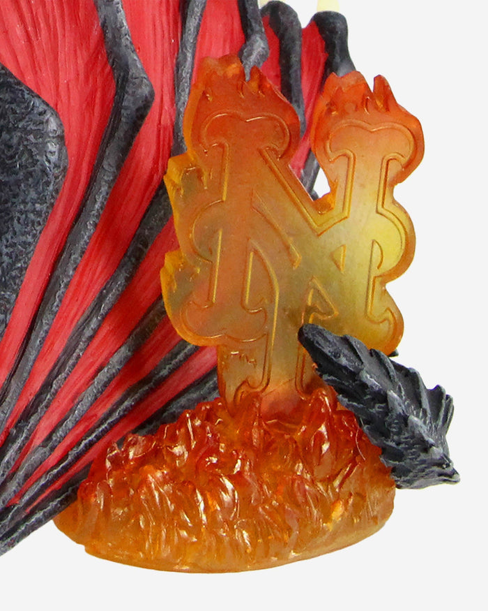 Game of Thrones™ New York Mets Mr Met Mascot On Fire Dragon Bobblehead FOCO - FOCO.com