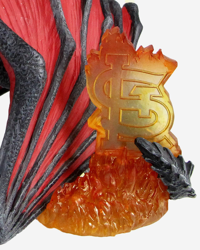 Game of Thrones™ St Louis Cardinals Fredbird Mascot On Fire Dragon Bobblehead FOCO - FOCO.com