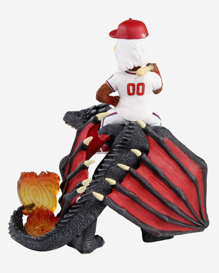 Game of Thrones™ Washington Nationals Screech Mascot On Fire Dragon Bobblehead FOCO - FOCO.com