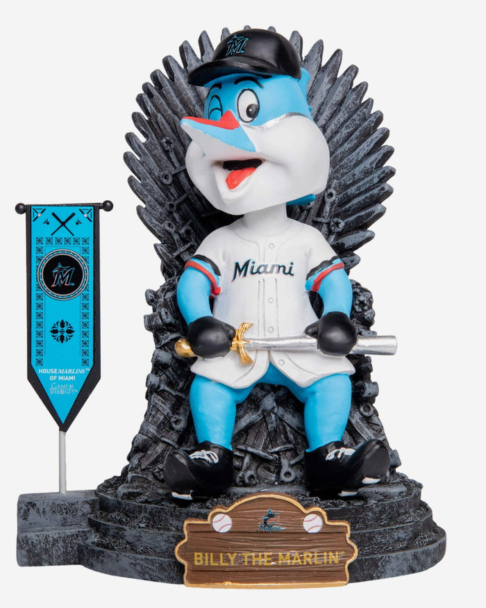 Game of Thrones™ Miami Marlins Billy Mascot Bobblehead FOCO - FOCO.com