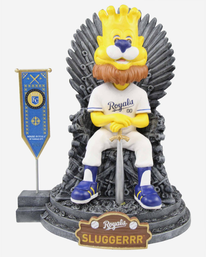 Game of Thrones™ Kansas City Royals Sluggerrr Mascot Bobblehead FOCO - FOCO.com