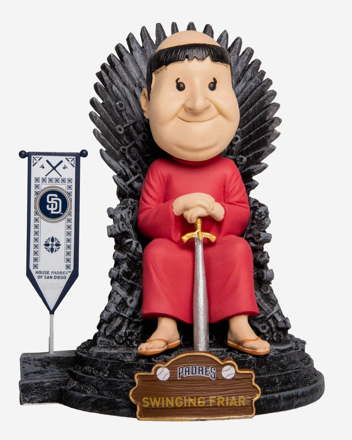 Game of Thrones™ San Diego Padres Swinging Friar Mascot Bobblehead FOCO - FOCO.com