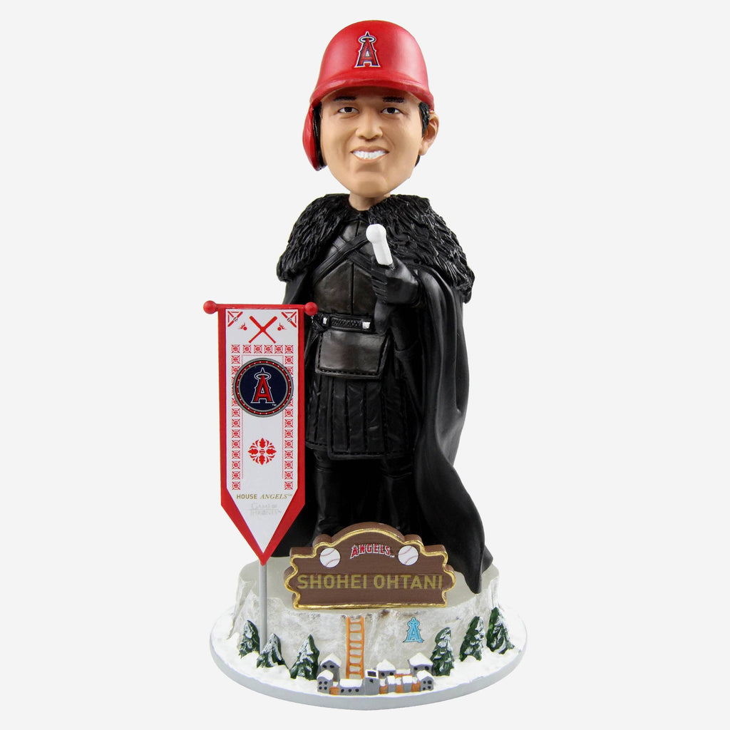 Game of Thrones™ Los Angeles Angels Shohei Ohtani Night's Watch Bobblehead FOCO - FOCO.com