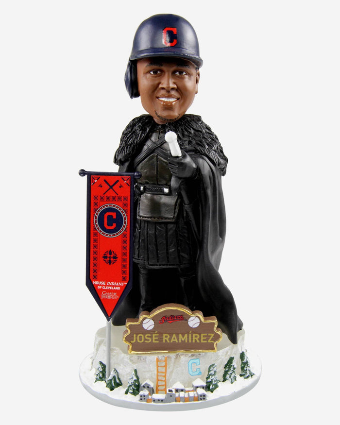 Game of Thrones™ Cleveland Guardians Jose Ramirez Night's Watch Bobblehead FOCO - FOCO.com