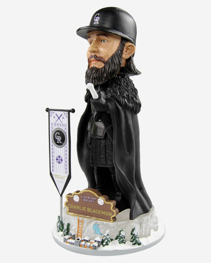 Game of Thrones™ Colorado Rockies Charlie Blackmon Night's Watch Bobblehead FOCO - FOCO.com