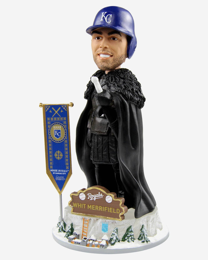 Game of Thrones™ Kansas City Royals Whit Merrifield Night's Watch Bobblehead FOCO - FOCO.com