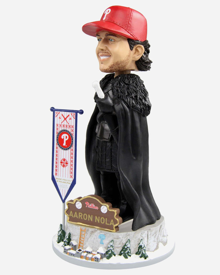 Game of Thrones™ Philadelphia Phillies Aaron Nola Night's Watch Bobblehead FOCO - FOCO.com