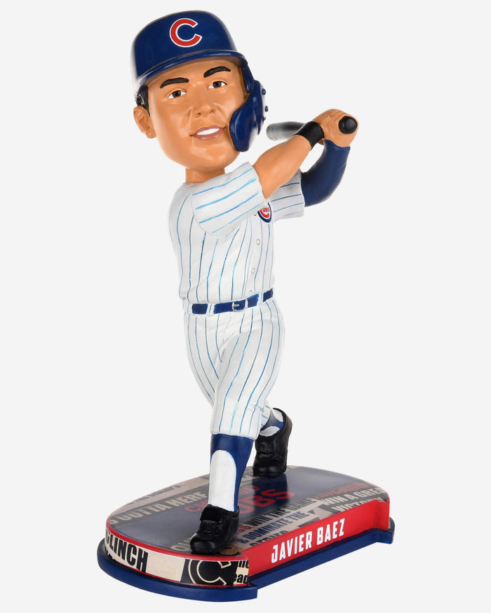 Javier Baez Chicago Cubs Headline Bobblehead FOCO - FOCO.com