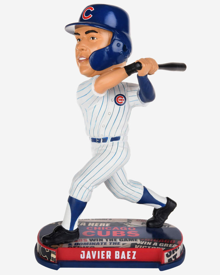 Javier Baez Chicago Cubs Headline Bobblehead FOCO - FOCO.com