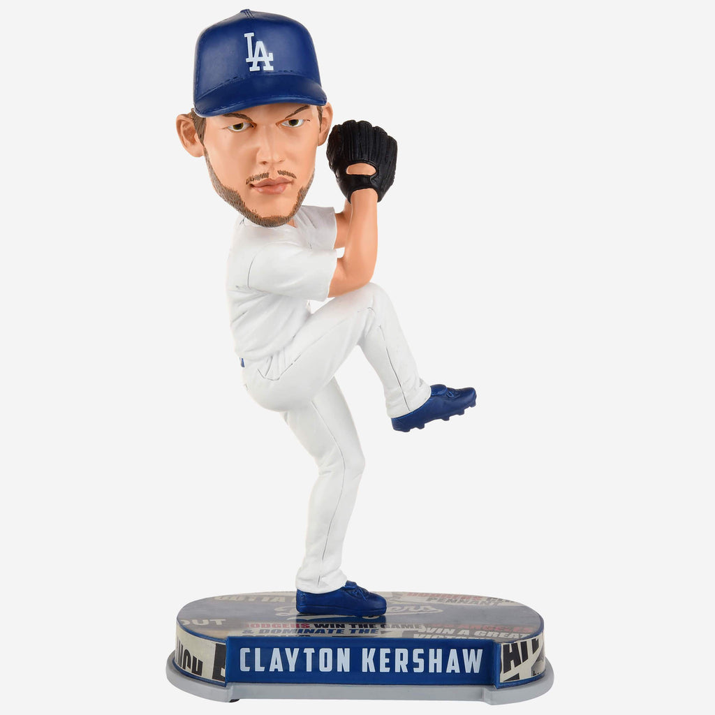 Clayton Kershaw Los Angeles Dodgers Headline Bobblehead FOCO - FOCO.com
