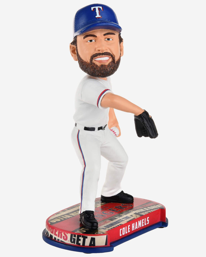 Cole Hamels Texas Rangers Headline Bobblehead FOCO - FOCO.com