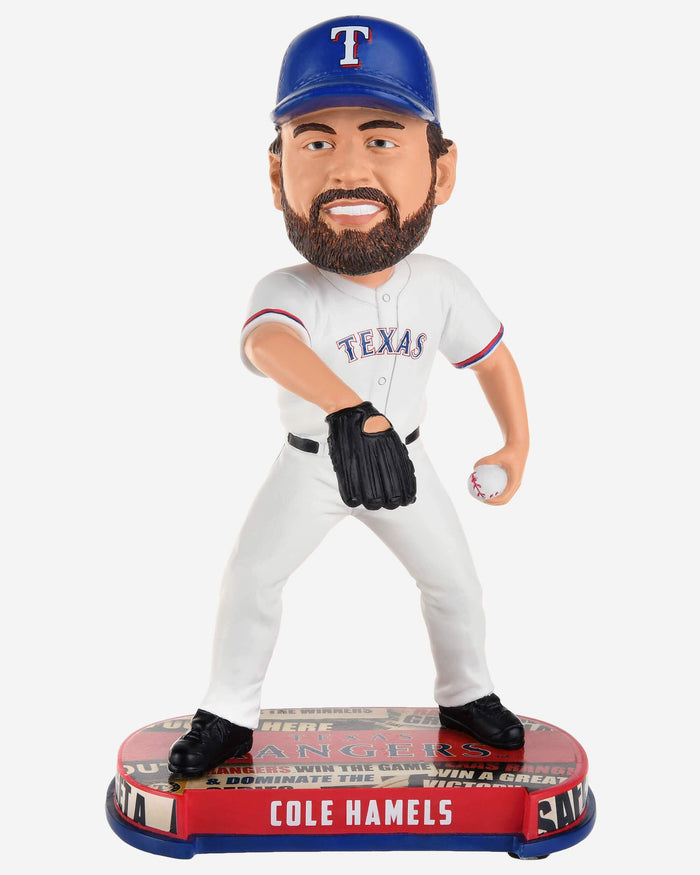 Cole Hamels Texas Rangers Headline Bobblehead FOCO - FOCO.com