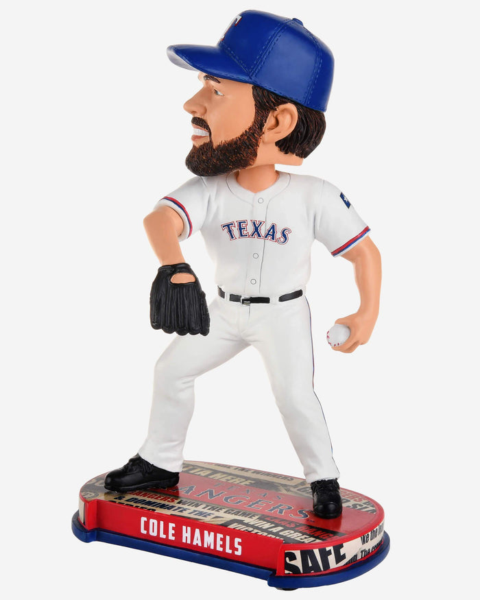 Cole Hamels Texas Rangers Headline Bobblehead FOCO - FOCO.com