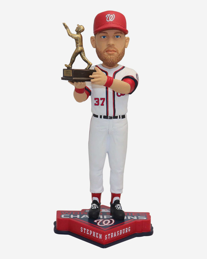 Stephen Strasburg Washington Nationals 2019 World Series Champions MVP Bobblehead FOCO - FOCO.com