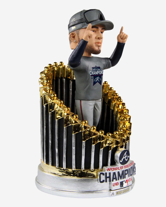 Eddie Rosario Atlanta Braves 2021 World Series Champions Player In Trophy Bobblehead FOCO - FOCO.com