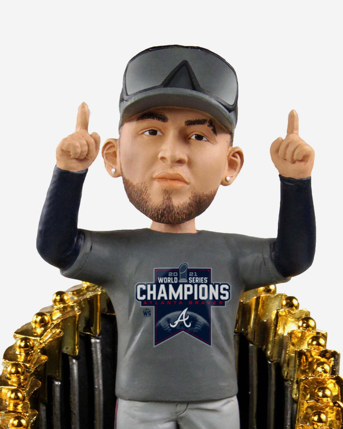 Eddie Rosario Atlanta Braves 2021 World Series Champions Player In Trophy Bobblehead FOCO - FOCO.com