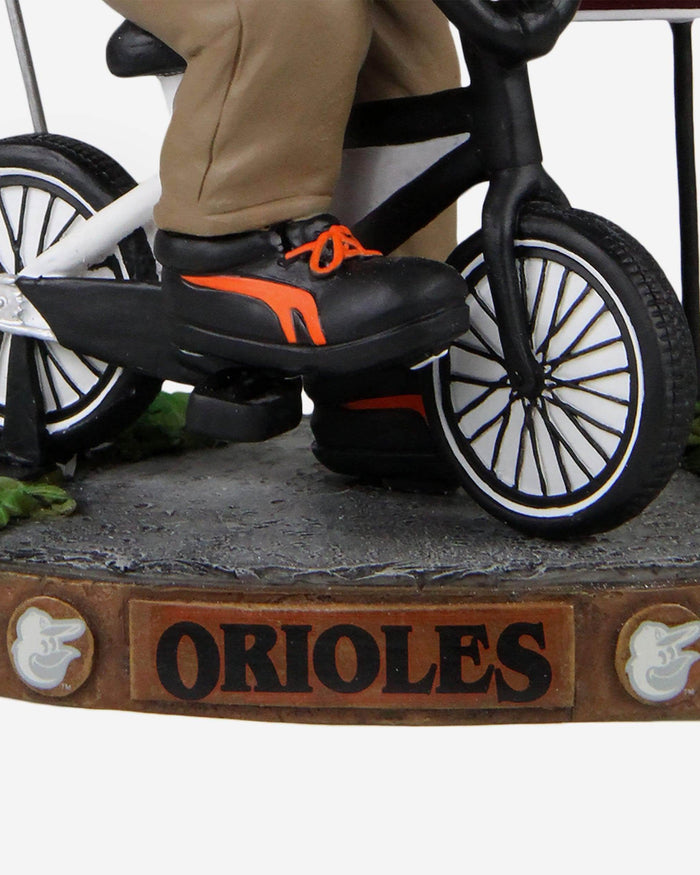 The Oriole Bird Baltimore Orioles Stranger Things Mascot On Bike Bobblehead FOCO - FOCO.com