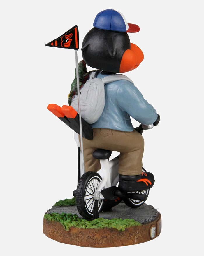 The Oriole Bird Baltimore Orioles Stranger Things Mascot On Bike Bobblehead FOCO - FOCO.com