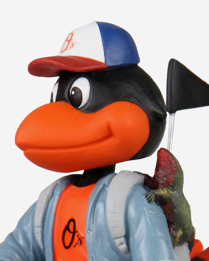 The Oriole Bird Baltimore Orioles Stranger Things Mascot On Bike Bobblehead FOCO - FOCO.com