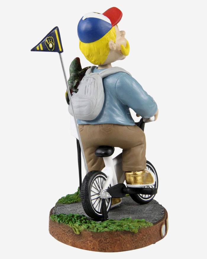 Bernie Brewer Milwaukee Brewers Stranger Things Mascot On Bike Bobblehead FOCO - FOCO.com