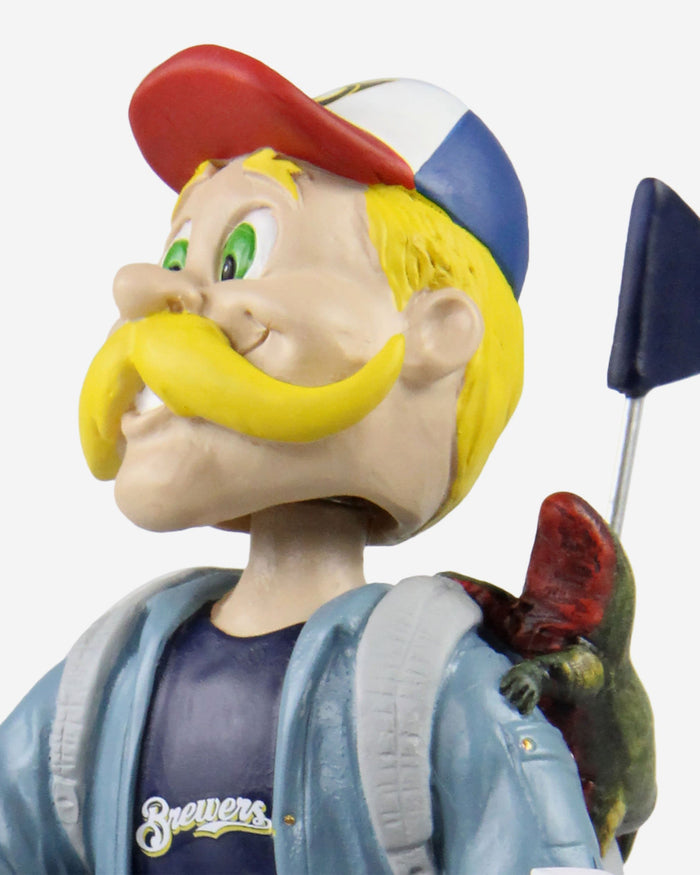Bernie Brewer Milwaukee Brewers Stranger Things Mascot On Bike Bobblehead FOCO - FOCO.com