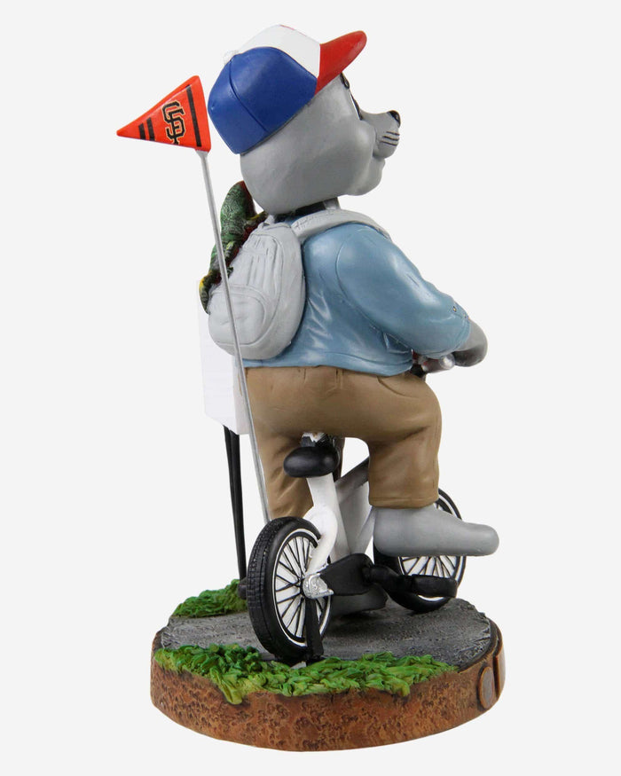 Lou Seal San Francisco Giants Stranger Things Mascot On Bike Bobblehead FOCO - FOCO.com