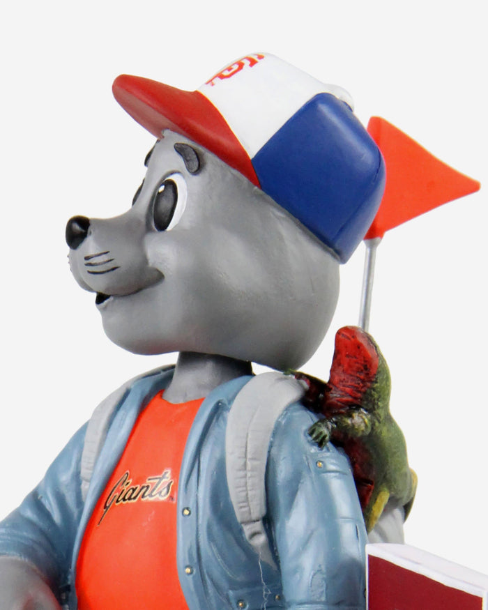 Lou Seal San Francisco Giants Stranger Things Mascot On Bike Bobblehead FOCO - FOCO.com