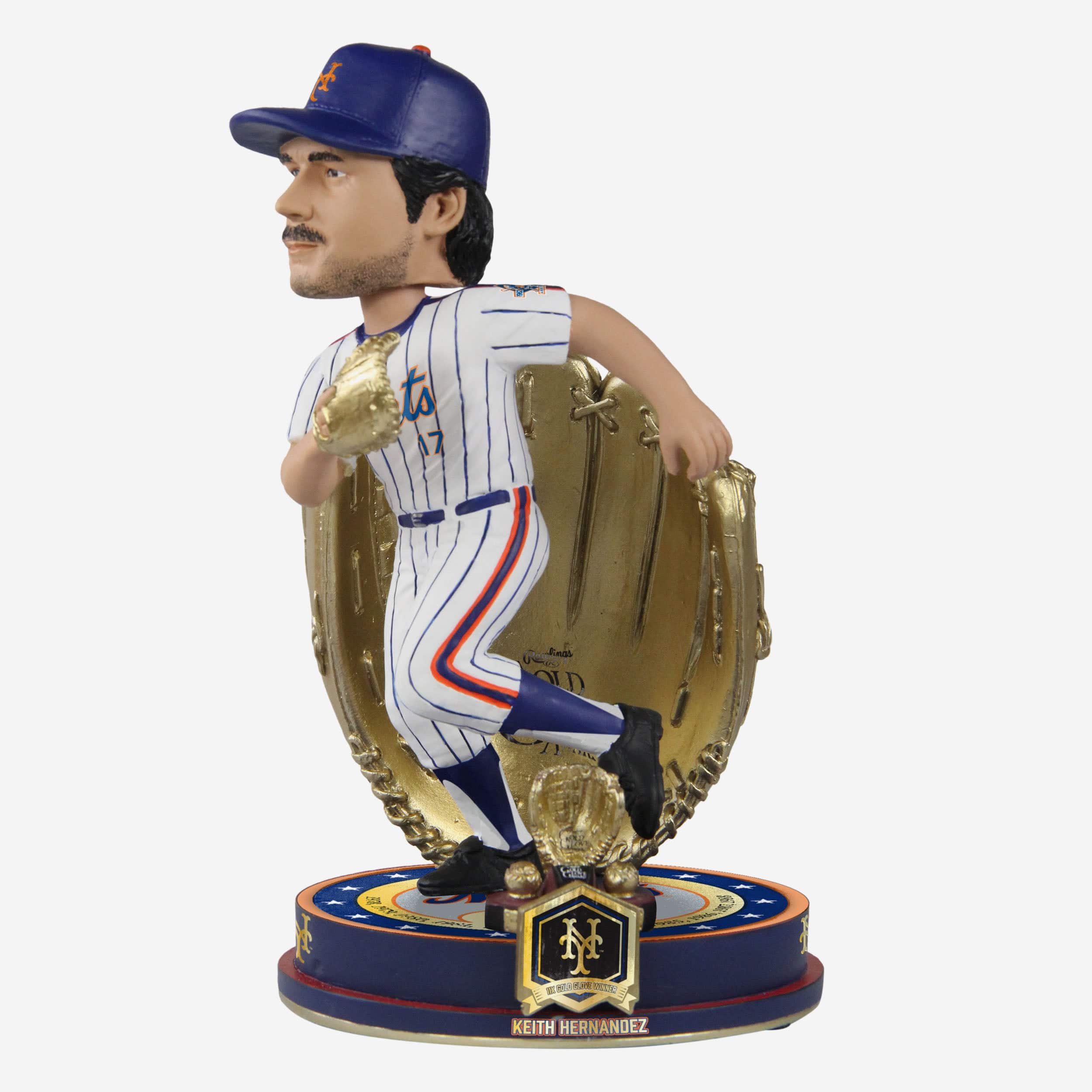 Keith Hernandez New York Mets 11X Gold Glove Award Bobblehead FOCO