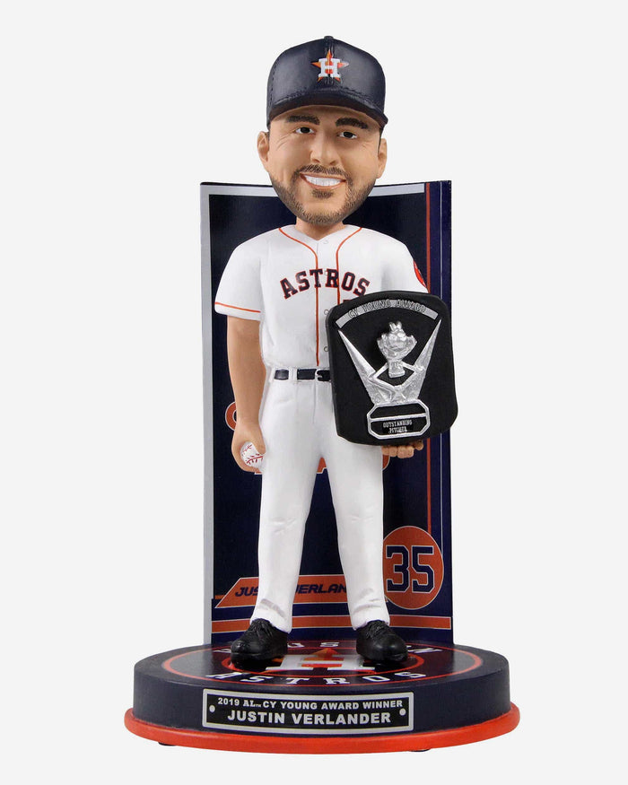 Justin Verlander Houston Astros 2019 American League Cy Young Award Bobblehead FOCO - FOCO.com