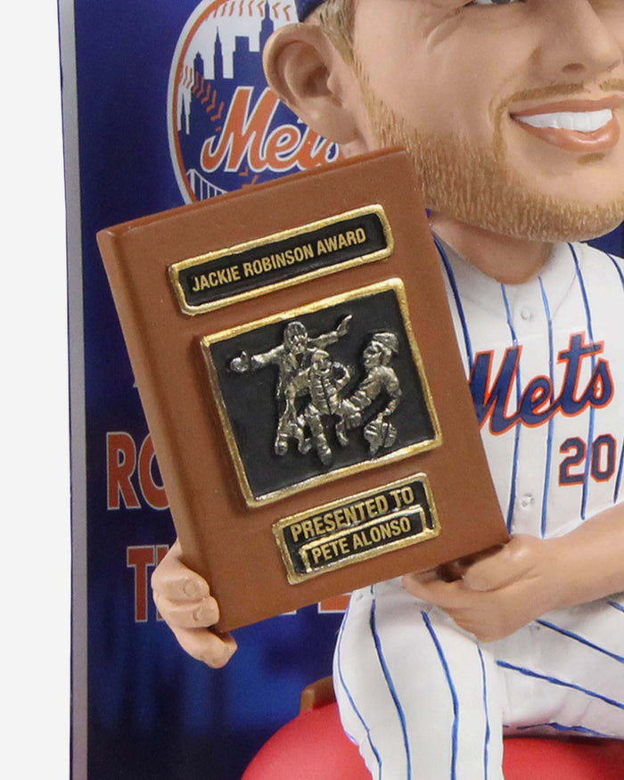 Pete Alonso New York Mets 2019 National League Rookie Of The Year Award Bobblehead FOCO - FOCO.com