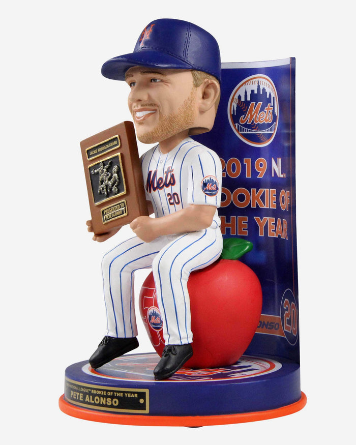 Pete Alonso New York Mets 2019 National League Rookie Of The Year Award Bobblehead FOCO - FOCO.com