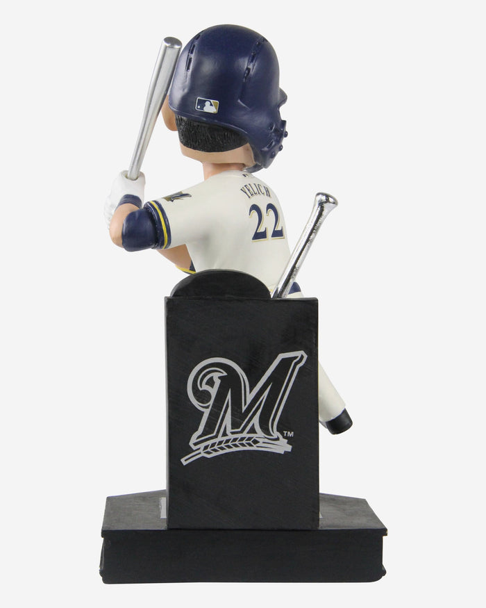 Christian Yelich Milwaukee Brewers 2019 Silver Slugger Bobblehead FOCO - FOCO.com