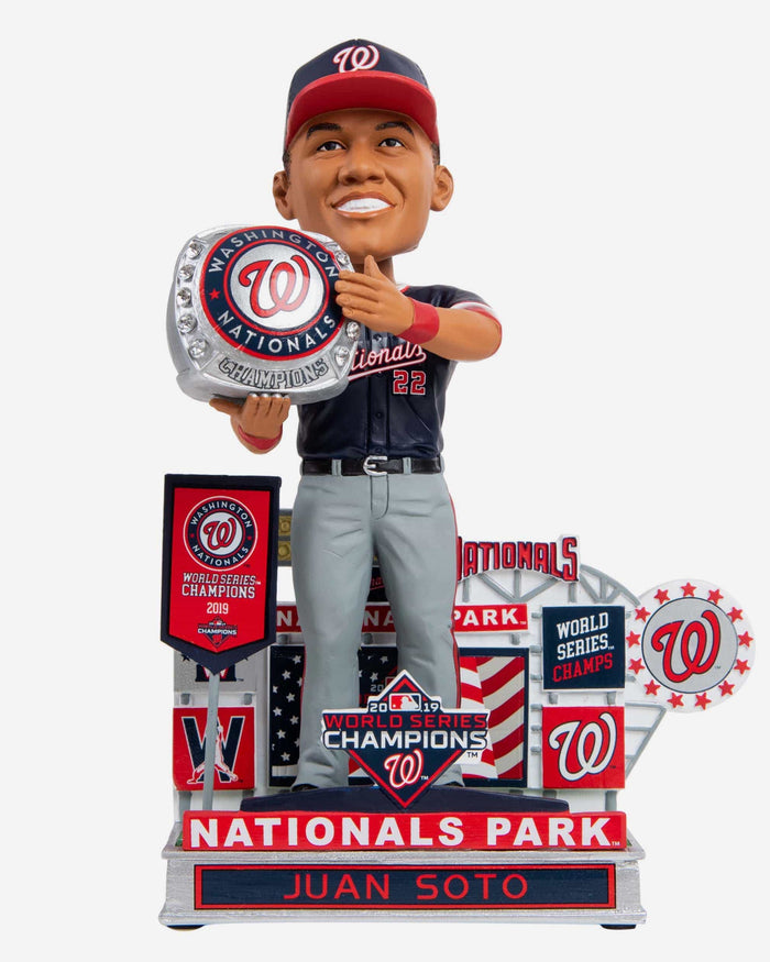 Juan Soto Washington Nationals Banner Ceremony Bobblehead FOCO - FOCO.com