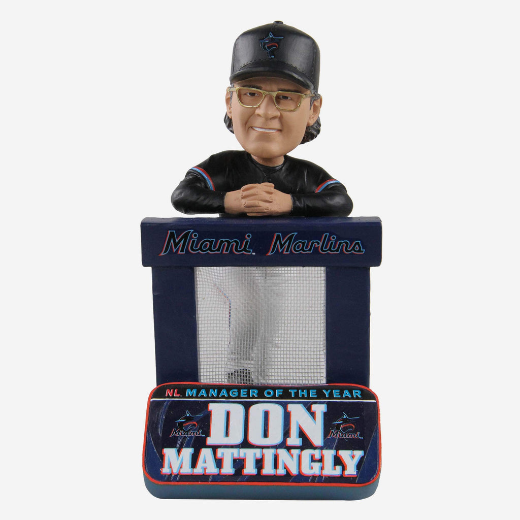 Don Mattingly Miami Marlins 2020 NL Manager Of The Year Bobblehead FOCO - FOCO.com