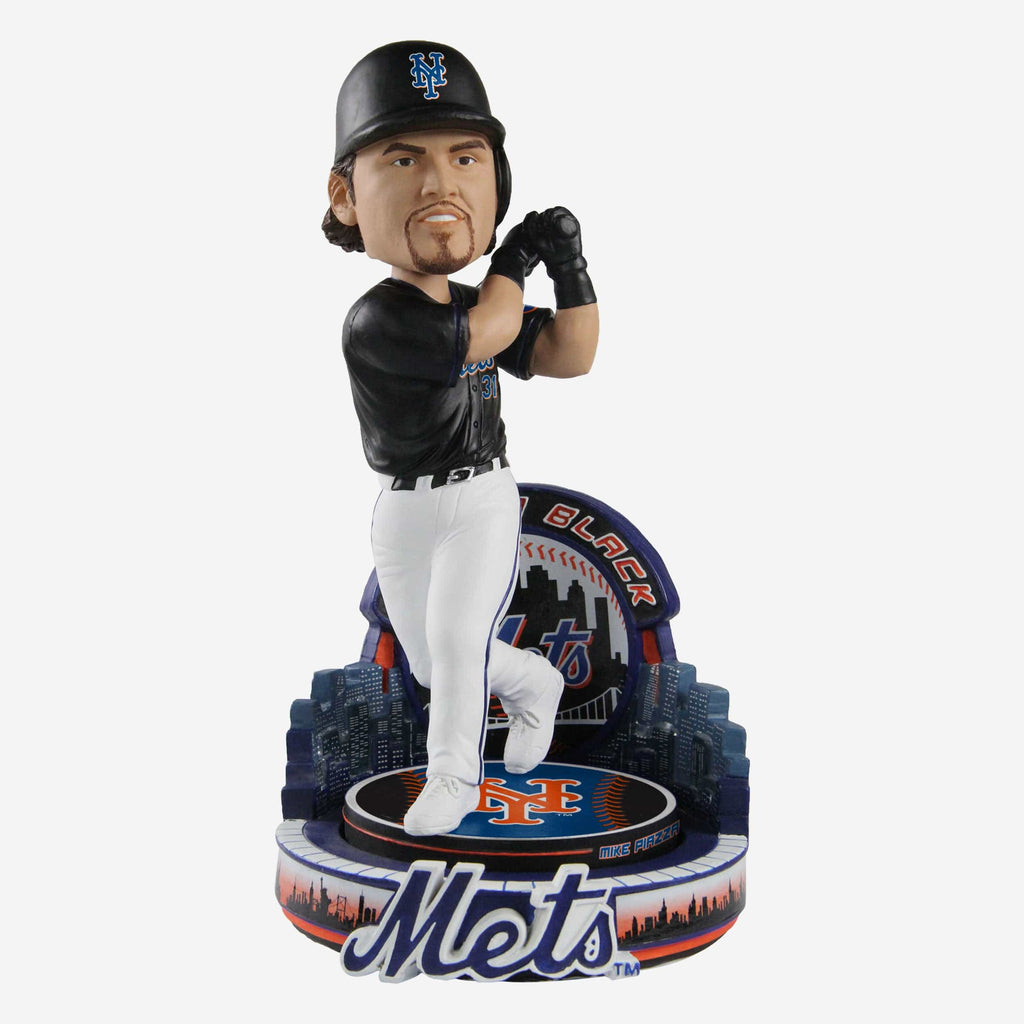 Mike Piazza New York Mets Black Jersey Bobblehead FOCO - FOCO.com