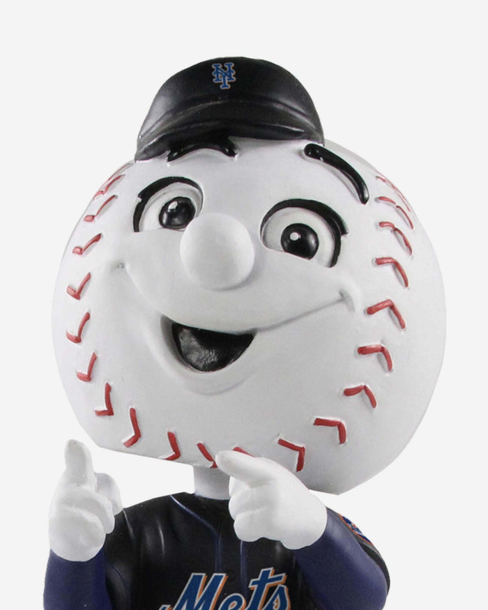 Mr Met New York Mets Mascot Black Jersey Bobblehead FOCO - FOCO.com