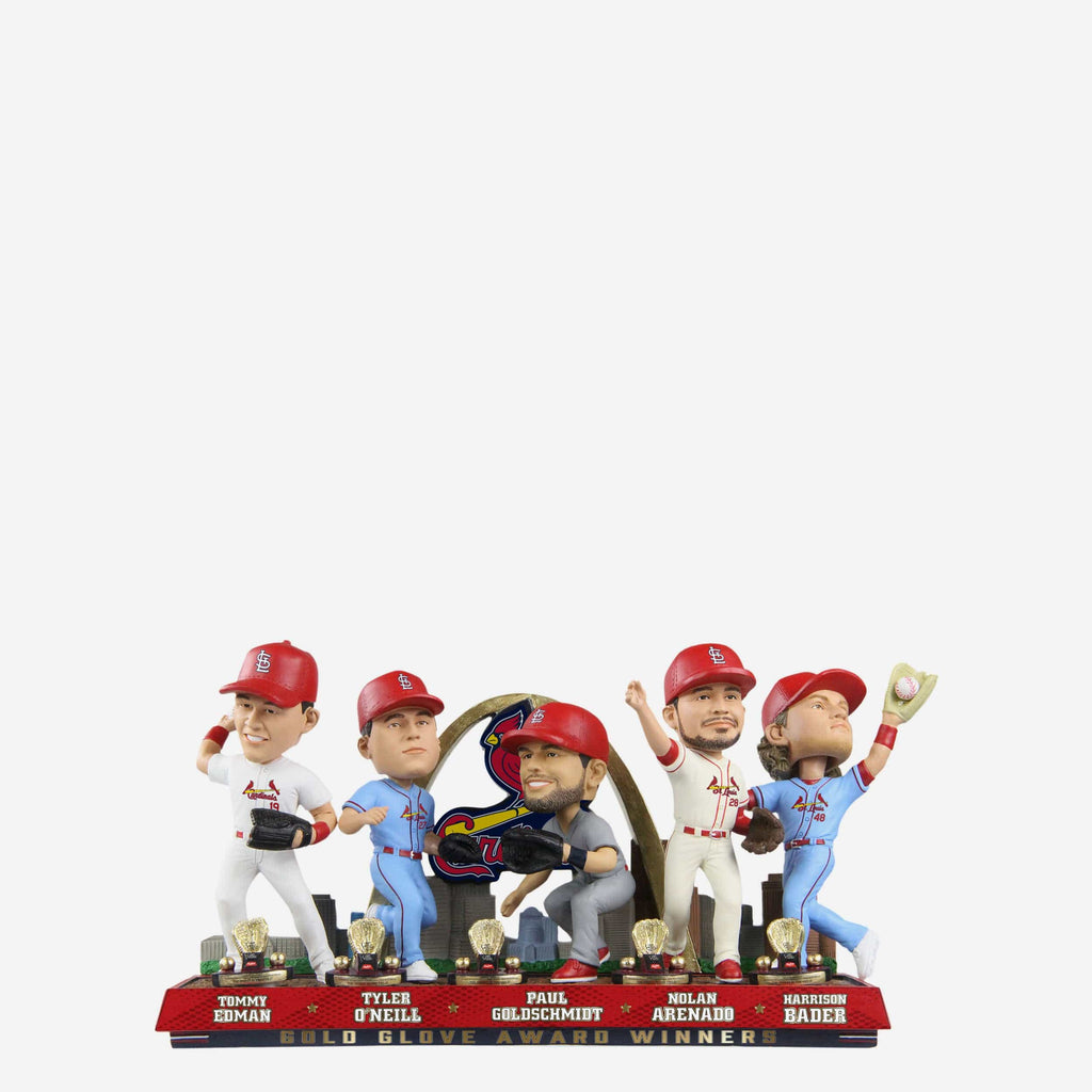 St Louis Cardinals 2021 Gold Glove Mini Bobblehead Scene FOCO - FOCO.com
